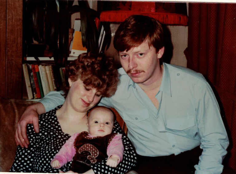 Svatoslav Muroň, syn Evy Muroňové, s manželkou Hanou a dcerou Lucií (nar. 1985)