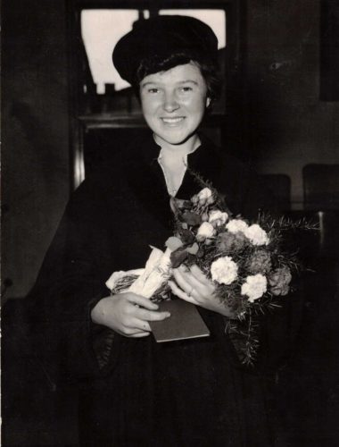 Stanislava na své promoci.